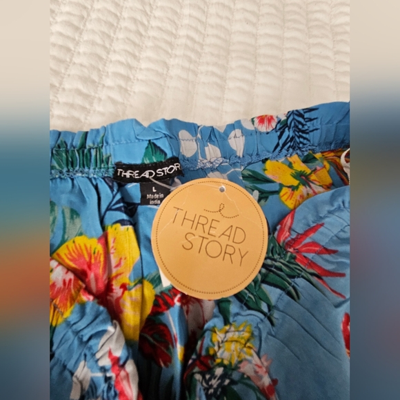 Jumpsuit shoulders off, waist with elastic size Large - Picture 10 of 12